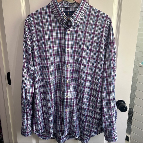 Ralph Lauren Other - EUC like new Polo by Ralph Lauren Men's  Plaid Performance button down size XL.